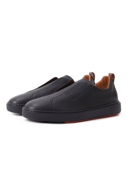 Кожаные кеды Cleanic Santoni mbcg219950catlld