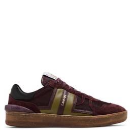 Lanvin Clay Mesh Low-Top Sneakers, Brand Size 39 ( US Size 6 ) fm-skdk00-nast-a24-burgundy/green