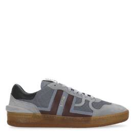 Lanvin Clay Mesh Low-Top Sneakers, Brand Size 39 ( US Size 6 ) fm-skdk00-nast-a24-light grey/burg