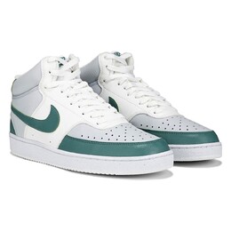 Кроссовки Court Vision Mid Nike, белый 1047692/75132 | white/grey/green