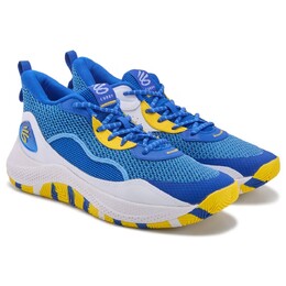 Баскетбольные кроссовки Curry 3z 24 средней высоты Under Armour, синий 1056402/32770 | blue/yellow