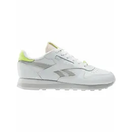 Кроссовки Reebok Classic Leather, полнота F, размер 6 US, белый/серый/желтый 102930109682