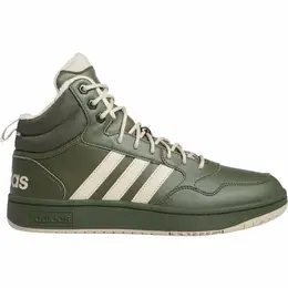 Кеды Adidas Hoops 3.0 Mid Wtr, полнота F, размер 10,5 UK, зеленый 103755367310
