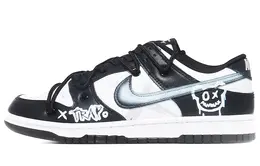 Кроссовки Nike Dunk Skateboard Shoes Women's Low-Top Black White dd1503-101(team10-涂鸦小熊） | black