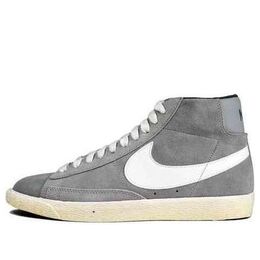 Кроссовки blazer high suede vintage 'grey white' Nike, серый 344344-010 | grey/white