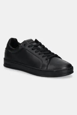 Кожаные кроссовки LOW TOP LACE UP WOVEN Calvin Klein, черный ppya-obm093_99x | nero