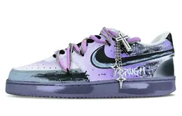 Кроссовки Nike Court Vision 1 Skateboarding Shoes Men Low-top Black/Purple/Silver/White, фиолетовый dh2987-110(team79-男款暮光破晓) | black/purple