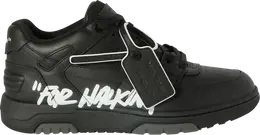 Кроссовки Off-White Out of Office 'For Walking - Black White' 2023, черный omia189c99lea008 1001 | black