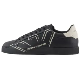 Кроссовки Emporio Armani Skateboarding Shoes Men Low-top Black, черный x4x598xd4311u166 | black