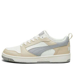 Кроссовки rebound v6 low 'oatmeal grey' Puma, белый 392328-09 | white/oatmeal/grey