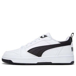 Кроссовки rebound v6 low 'white black' Puma, белый 392328-02 | puma white/puma black
