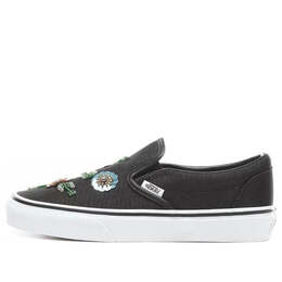 Кроссовки floral sequins slip-on shoes black Vans, черный vn0a38f7vm6 | black