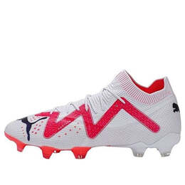 Кроссовки future ultimate fg/ag ' white- black-fire orchid' Puma, черный 107355-01 | white-puma black-fire orchid