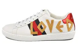 Кроссовки Gucci Ace Loved Skateboarding, белый/черный/красный 497090 dope0 9095