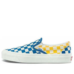 Кроссовки style 98 checkboard yellow blue Vans, синий vn0a3jex45u | blue/yellow