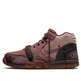 Кроссовки x travis scott air trainer 1 sp 'chocolate' Nike, мультиколор dr7515-200 | coriander/ashen slate/wheat/light sienna