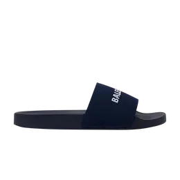Кроссовки Balenciaga Logo Embroidered Pool Slides, синий 695557 w1s9c 4590 | blue