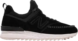 Кроссовки New Balance 574, черный/светло-розовый ms574nakd | black