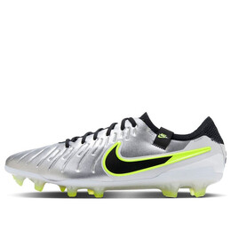 Кроссовки tiempo legend 10 elite fg 'mad voltage pack silver black' Nike, серебряный dv4328-001 | metallic silver/black/volt