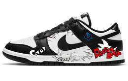 Кастомизированные кроссовки Nike Dunk Skateboard Men Low-Top, белый/черный dd1391-100(team10-致敬七龙珠) | black