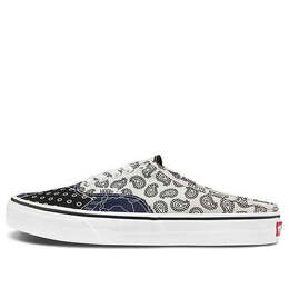 Кроссовки authentic mule 'pattern mix - dress blues' Vans, черный vn0a54f76uw | black/white/blue