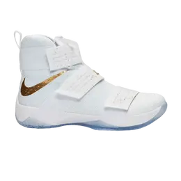 Кроссовки Nike Zoom LeBron Soldier 10 'Gold Swoosh', белый 883333 174 | white