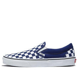 Кроссовки classic slip-on 'checkerboard - beacon blue' Vans, синий vn000bvzbym | beacon blue