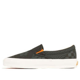 Кроссовки porter-yoshida & co. x og classic slip-on lx 'forest night floral checkerboard' Vans, зеленый vn0a45jkww6 | green
