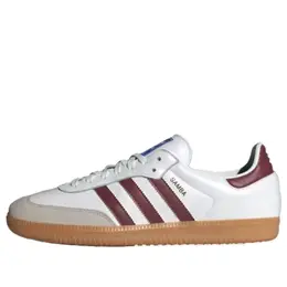 Кроссовки Adidas Samba, белый/бордовый (размер RU 41,5) if3813 | cdek_stock