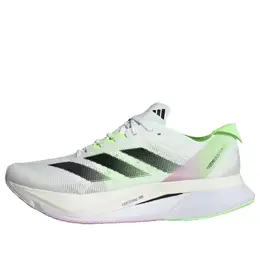 Кроссовки adizero boston 12 Adidas, белый ig3321 | cloud white / core black / green spark