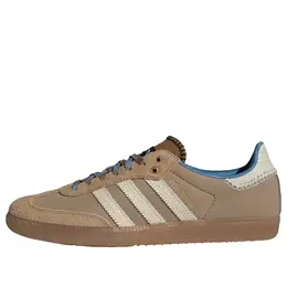 Кроссовки x wales bonner samba нейлон Adidas, белый ih3261 | desert white/wonder white/ash blue