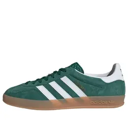 Кроссовки газель для помещений Adidas, зеленый ji2062 | collegiate green/cloud white/gum