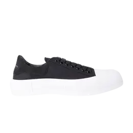 Кроссовки Alexander McQueen Deck Lace-Up Plimsoll, черный 707680 w4mv7 1070 | black