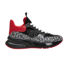 Кроссовки Alexander McQueen Oversized Runner, черный 712510 wicej 1591 | black