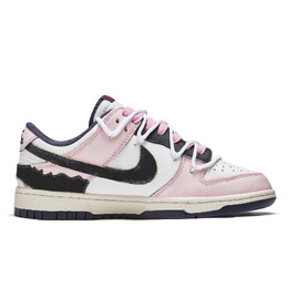 Кроссовки Nike Dunk Skateboarding Shoes Men Low-top Black/pink, черный/розовый fv8106-181（teamm-玫瑰恋词） | black/pink