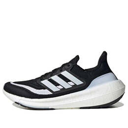 Кроссовки ultraboost light running shoes 'core black white' Adidas, черный hq6340 | core black / cloud white / core black