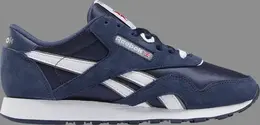 Мужские кроссовки Reebok Wmns Classic Leather, синий fv4508 | blue