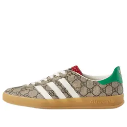 Кроссовки x gucci gazelle gg supreme shoes Adidas, бежевый 715222-faar3-9751 | beige / ebony / green