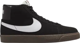 Кроссовки Nike Zoom Blazer Mid SB 'Black Dark Gum', черный 864349010 | black