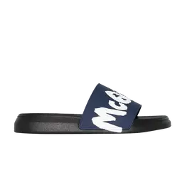 Кроссовки Alexander McQueen Rubber Pool Slide, синий 682490 w4qs3 4478 | blue