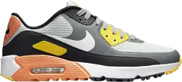 Кроссовки Nike Air Max 90 Golf, серый, черный, оранжевый cu9978 012 | grey