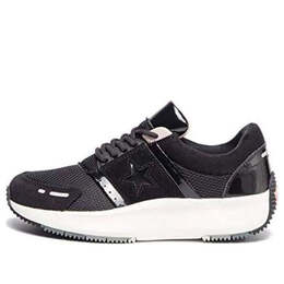 Кроссовки sneakers run star ox 'black' Converse, черный 163311c | black/white