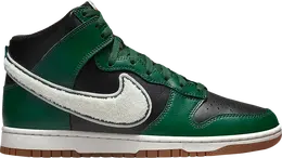 Кроссовки Nike Dunk High 'Chenille Swoosh - Gorge Green', черный dr8805 001 | black