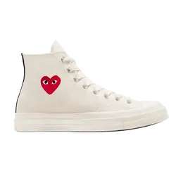 Converse Кроссовки Comme des Garçons PLAY x Chuck 70 High, цвет Single Heart - Milk a08800c | single heart - milk