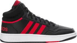 Adidas Кроссовки Hoops 3.0 Mid 'Black Scarlet', черный id9835 | black