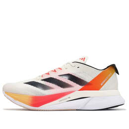 Кроссовки adizero boston 12 'ivory black red' Adidas, белый ig3320 | ivory/core black/solar red