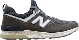 Кроссовки New Balance 574, темно-серый/белый ms574bg | grey