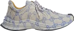 Кроссовки Gucci Run Sneaker Beige Blue Monogram, бежевый 721116 aabeb 4060 | beige blue monogram
