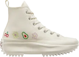 Converse Кроссовки Run Star Hike Platform High 'Embroidered Fruits & Florals', кремовый a03560c | cream
