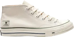 Converse Кроссовки Undefeated x Chuck 70 Mid 'Parchment Chive', кремовый a00670c | cream